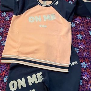 LBM on me girls jogging suit